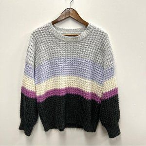 Universal Thread Women's Purple and Grey Jumper